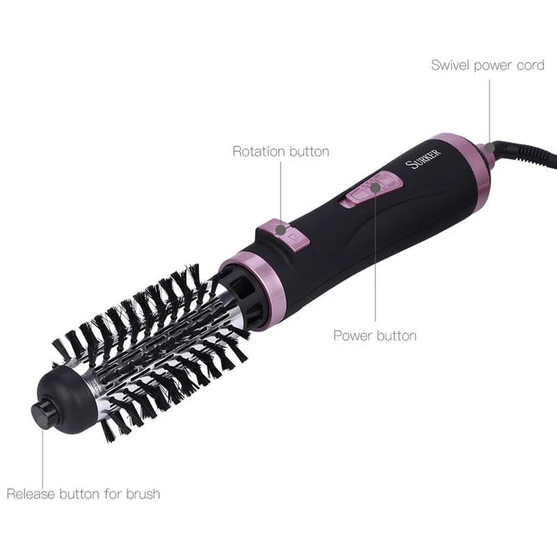 

Multifunctional 1000W Auto Rotating Hair Dryer Brush Curler Comb Roller Waver Blow Dryer Brush Hairdryer Salon Hair Styer Tool
