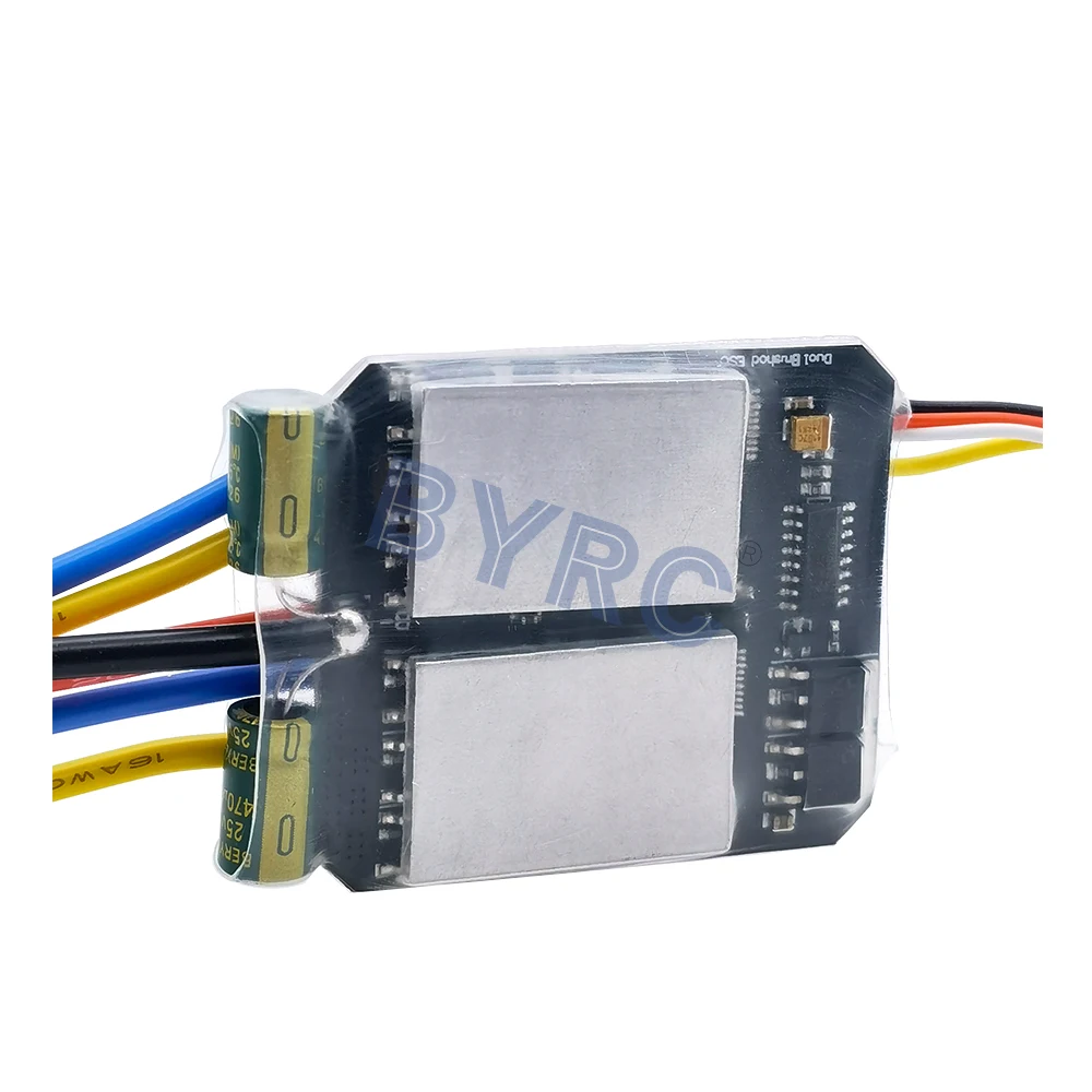 1PC Dual Way Bidirectional Brushed Electric Speed Controller 40A x 2 Mixed Control ESC 6-15V for RC Tank/Speed Difference Boat | Игрушки и