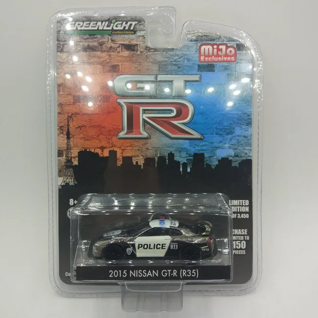 

GreenLight cars 1/64 mijo 2015 NISSAN GT-R(R35), полицейский автомобиль