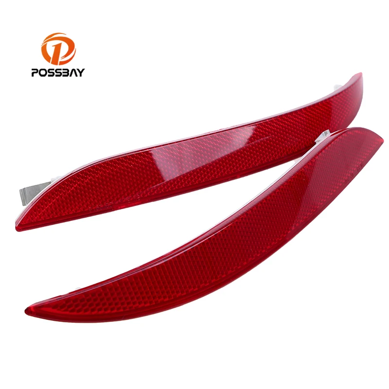 Отражатель заднего бампера с красными линзами posbay Предупреждение ющий