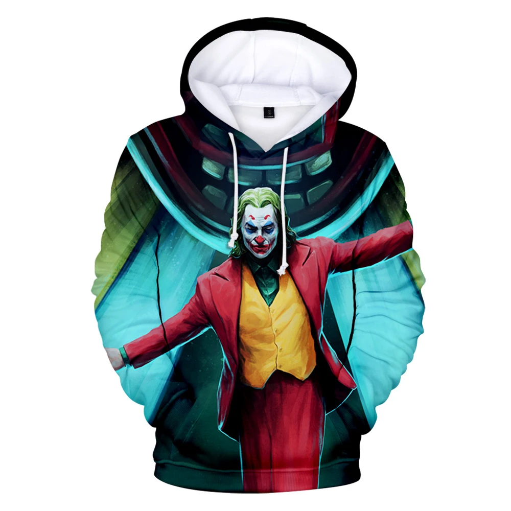 

Harajuku Joker Sweatshirts Men Brand Hoodies Men Joker 3D Printing Hoodie Male Casual Tracksuits Size S-4XL Wholesale and retail