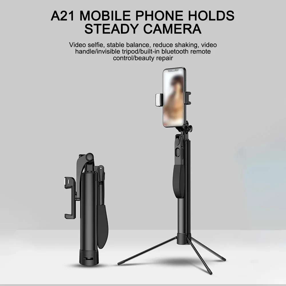 Беспроводная селфи-палка 3 в 1 штатив с дистанционным управлением Bluetooth для