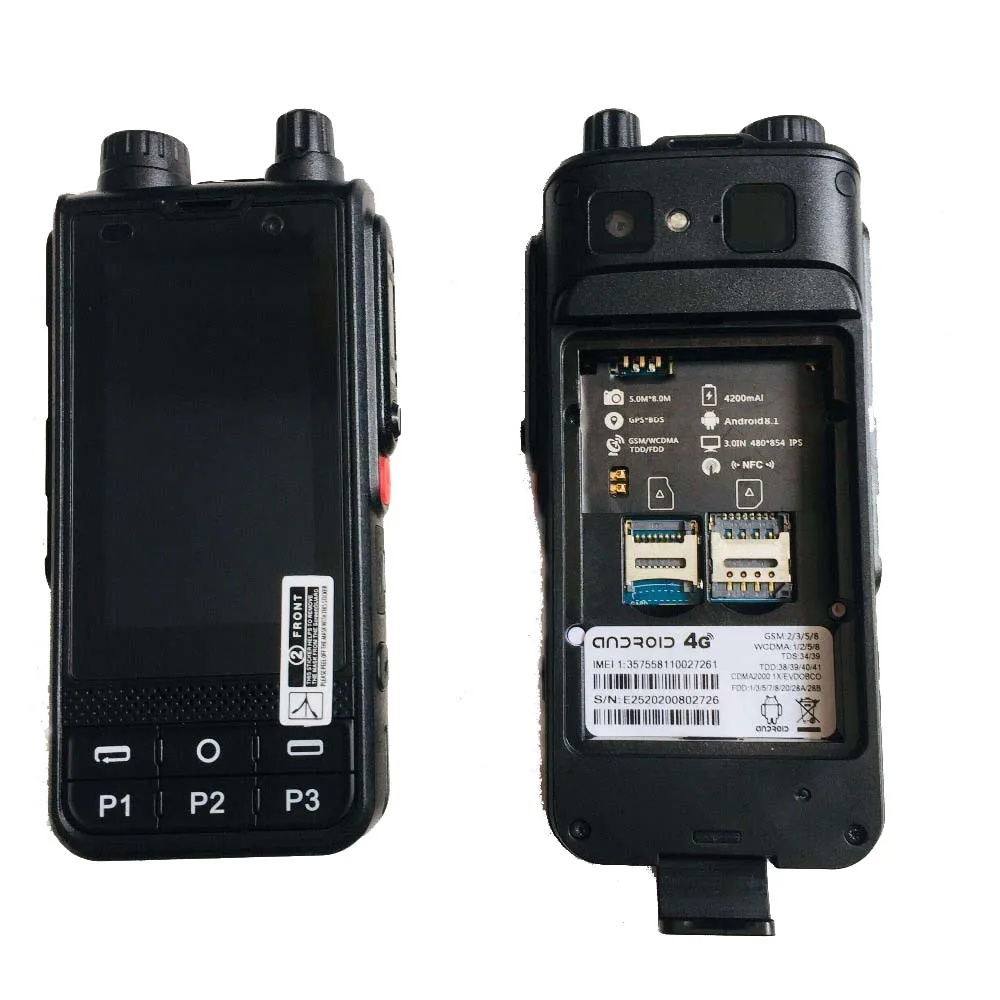 ANYSECU 4G Network Radio Android 8.1 Unlock LTE/WCDMA/GSM POC 4200mAh Walkie Talkie Work with Real PTT Zello | Мобильные телефоны и