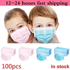 5-200 шт. ребенка, детей, с рисунком маски, одноразовые маски для лица 3 Слои фильтр против пыли гриппа ткань аэродинамическим способом из расплава защитный дышащие сандалии с открытым носком и маски