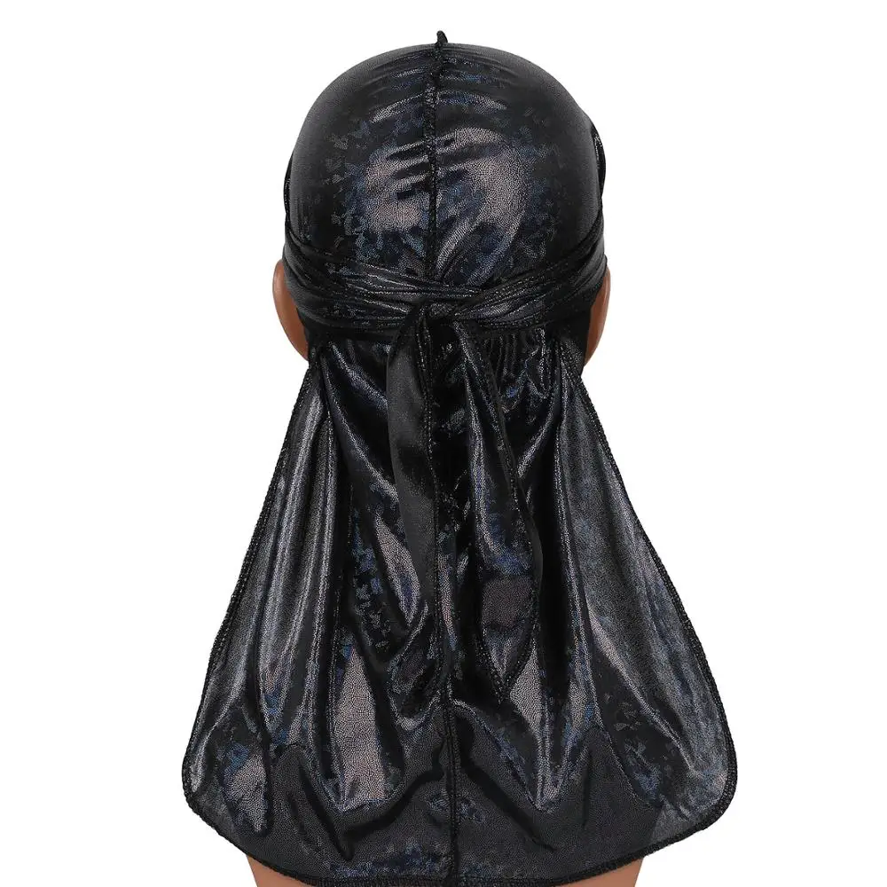 Новый модный однотонный шелковистый дюраг для мужчин имитация шелка длинный