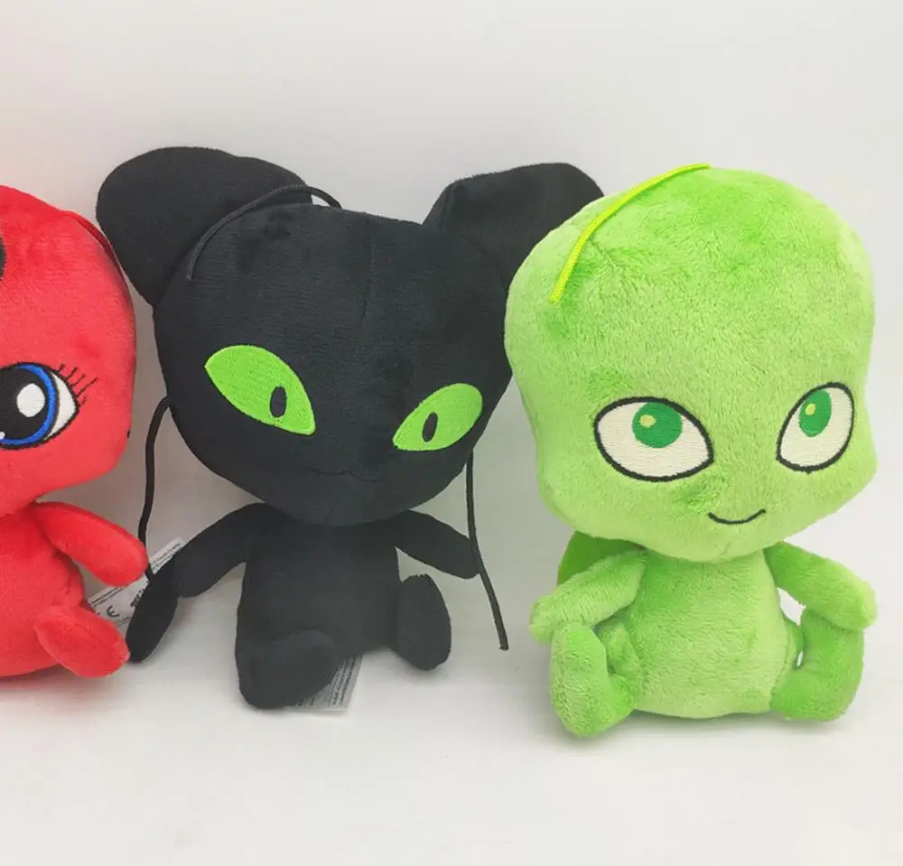 Божья коровка кошка плагг и вайзз Нуар плюшевые игрушки Леди Баг Адриен маринетт