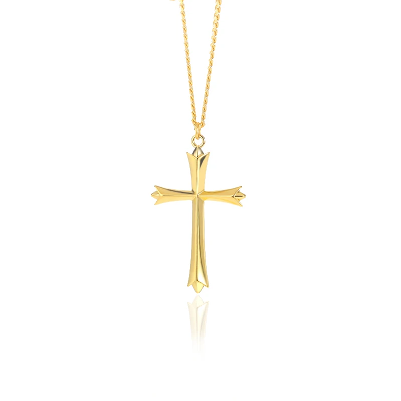 

Минималистское ожерелье с крестом для женщин, мужчин, Иисуса, христианские украшения, длинная цепочка из нержавеющей стали, ожерелье для па...