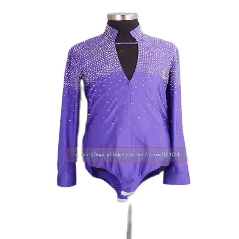 Белое Новое поступление мужские топы для бальных танцев рубашки