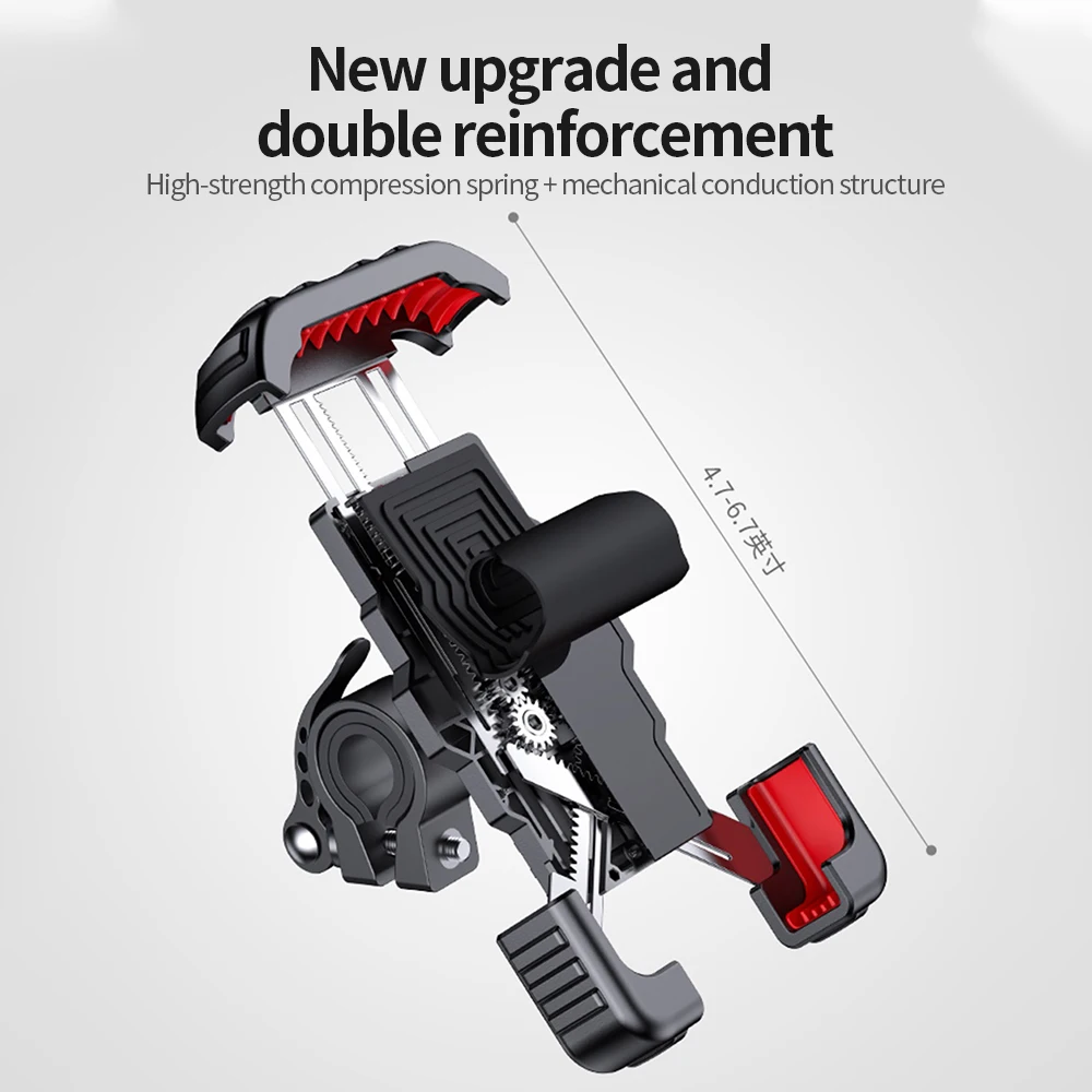 RION Phone Holder for Bicycle MTB Bike Cell Support Moto Motorcycle Smartphone Mobile Handlebar Stand Scooter Kickstand 6.5 Inch | Спорт и
