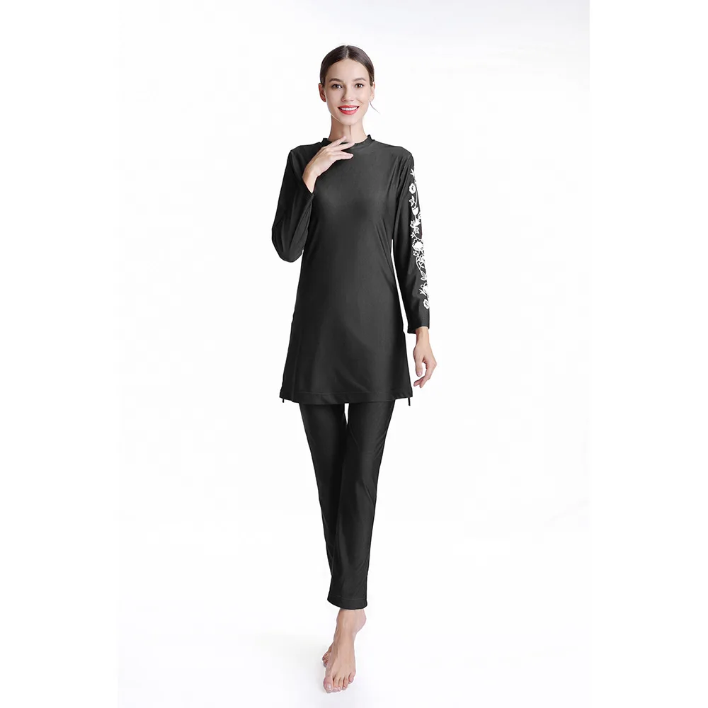 

muslim swimwear Three-piece swimsuit high elasticity large size beach suit Muslim
