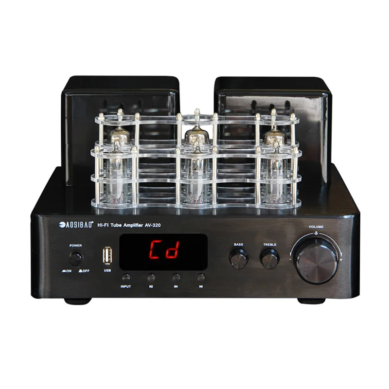 AOSIBAO AV320 HIFI вакуумный трубчатый Интегрированный усилитель Bluetooth коаксиальный