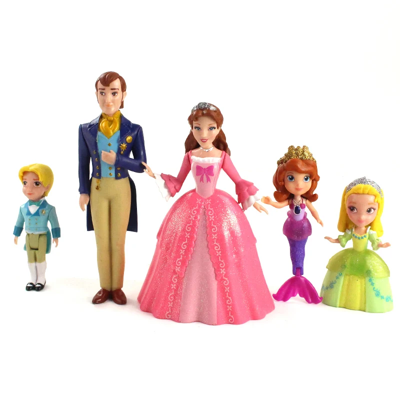 5 шт./партия Принцесса София фигурка игрушки Принц Джеймс принцесса Янтарный