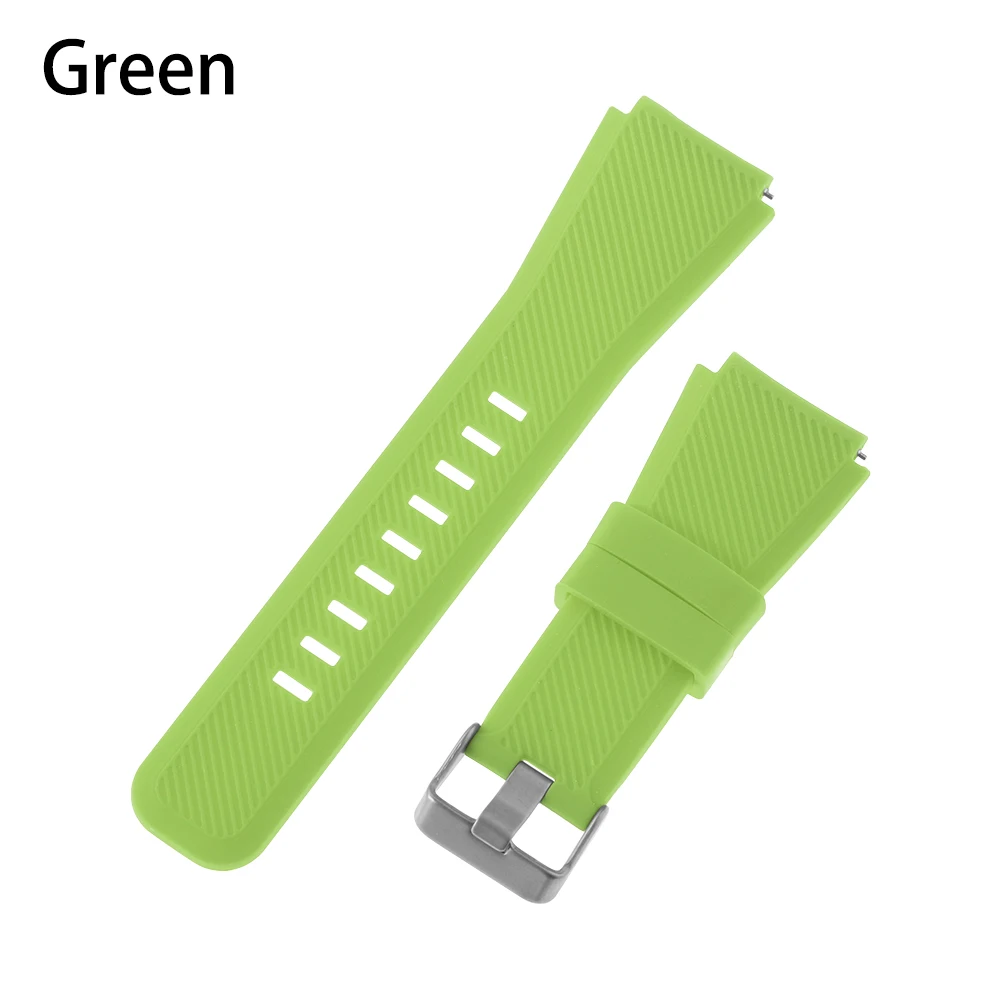 green 1 шт., классические яркие силиконовые часы, ремешок, спортивные сменные часы, браслет, ремешок для huawei Watch GT/GT2, умные аксессуары - Цвет: green