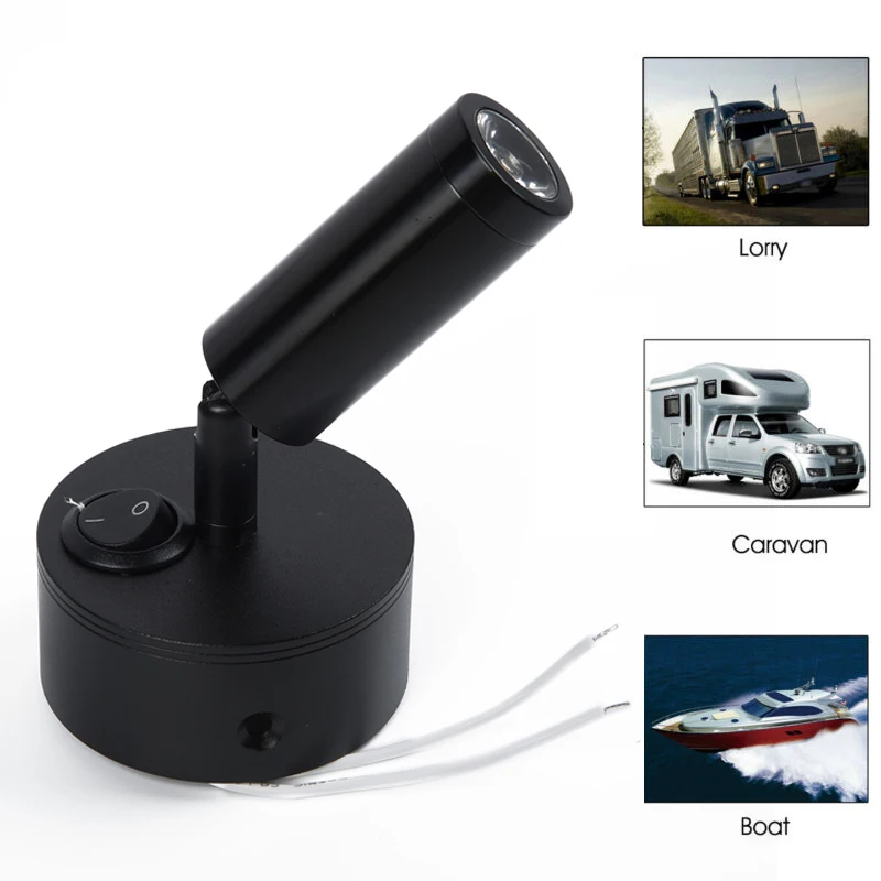 Светодиодный светильник для чтения 1 шт. помещения караван лодка на стену 12 24 В