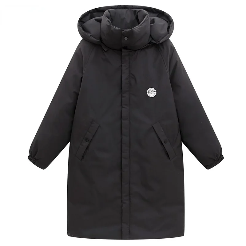 

Winter Long Jacket Women Warm Thicken Cotton Padded Jacket Bubble Coat Female Hooded Loose Oversized Windbreaker Parkas Outwear
