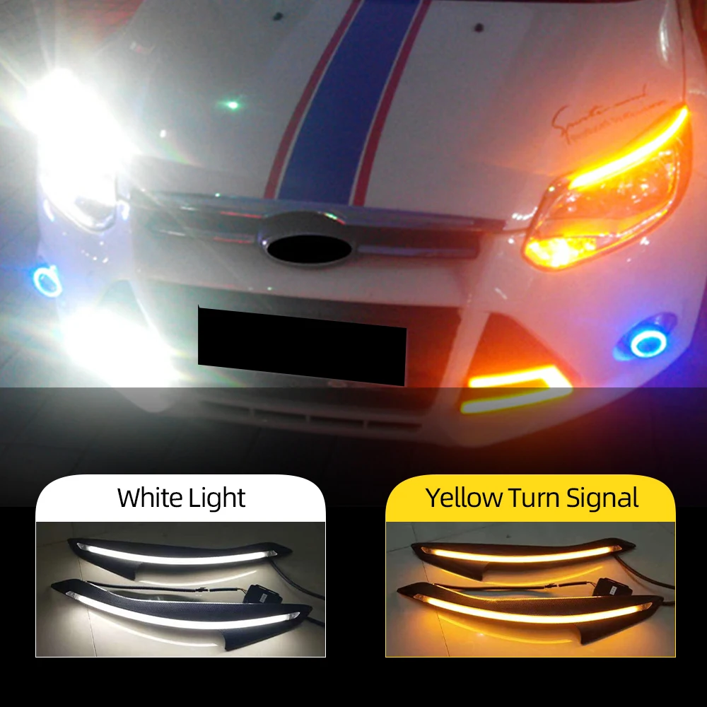 CSCSNL 2 шт. для Ford Focus 3 MK3 2012 2013 2014 2015 автомобилей головной светильник бровей