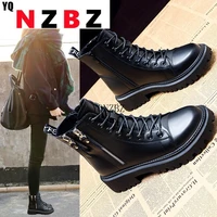 2022 new womens pu fashion winter martin boots increase double zipper style girl boots women shoes