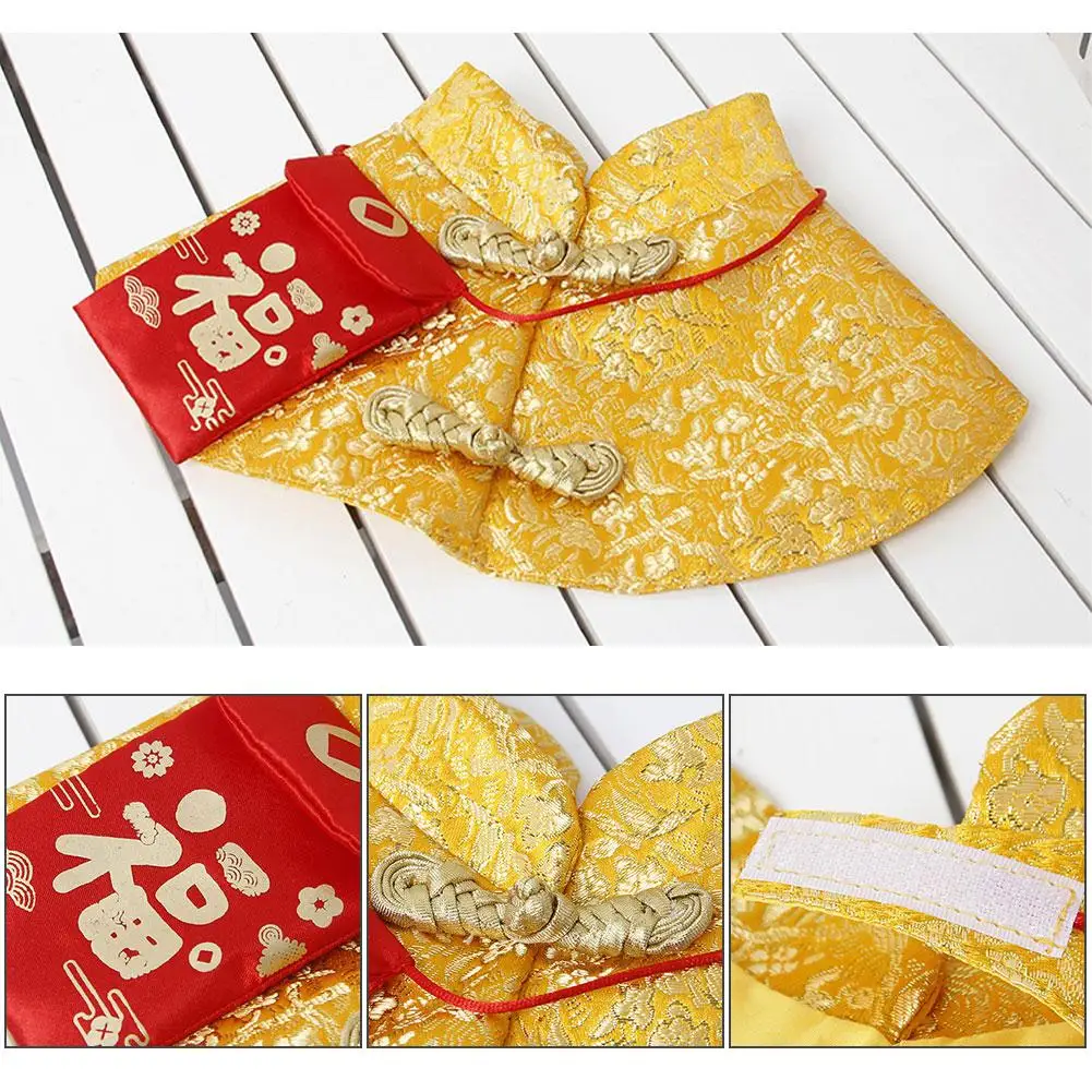 Новогодний плащ для питомца кота праздничный костюм платье династии Тан с