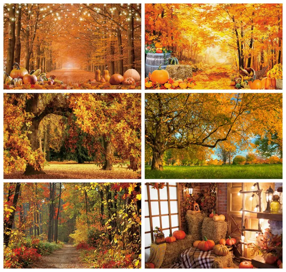 

Yeele Autumn Forest Tree Baby Portrait Wedding Photocall Photography Backdrop Vinyl Photographic Background For Photo Studio