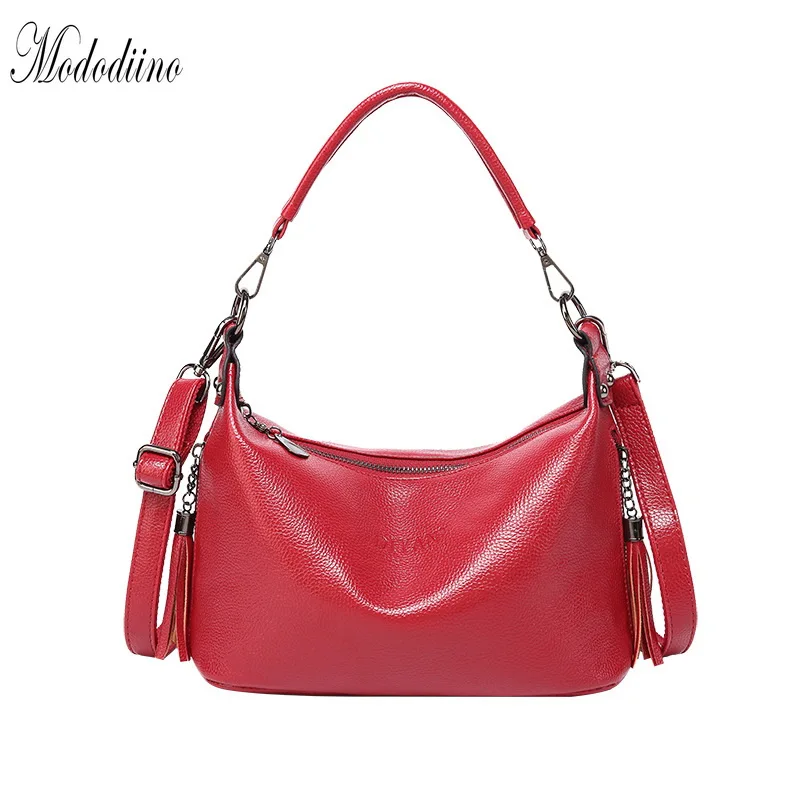 Mododiino Женская сумочка с кисточками Высококачественная кожаная сумка на плечо
