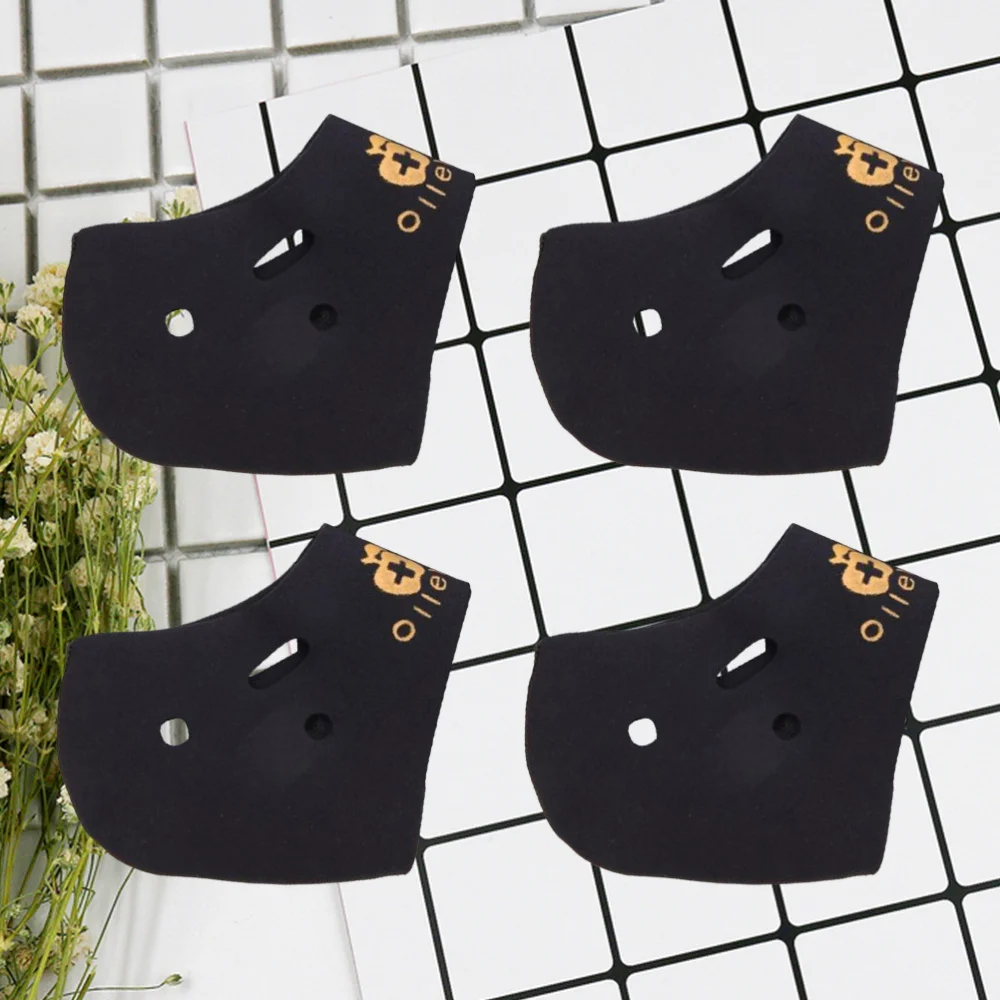 

4pcs Plantar Fasciitis Therapy Wrap Heel Foot Pain Arch Support Ankle Brace Heel Protector Insole Orthotic(Black)