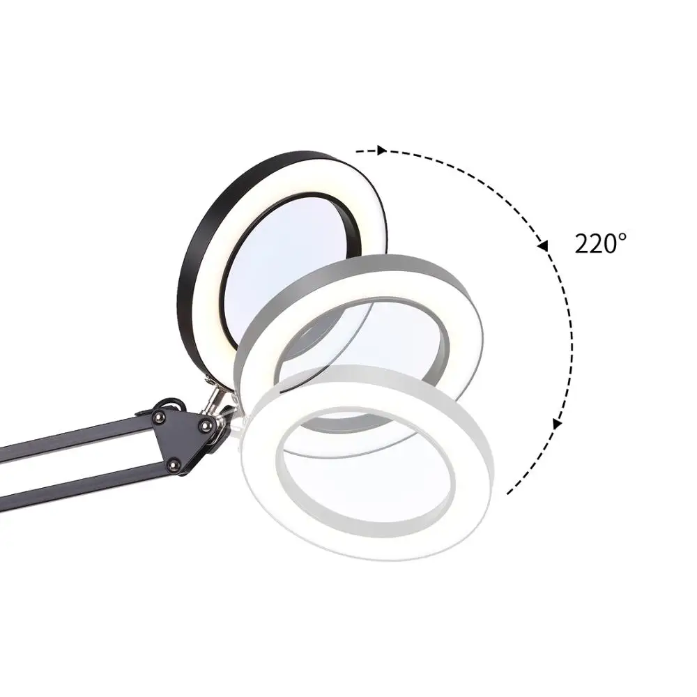 Освещение светодиодный 5X увеличительная лампа с зажимом хэндс фри