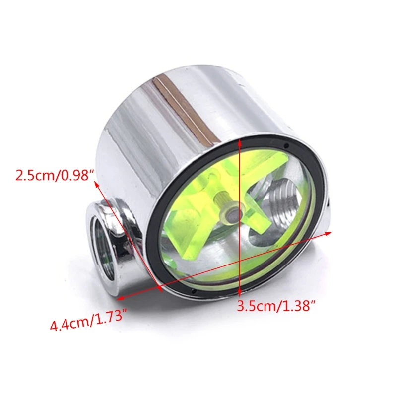 

Water Flow Meter Monitor Water Flow G1/4 Thread Liquid Flow Water Cooling Five Impeller Computer Cooling Accessories