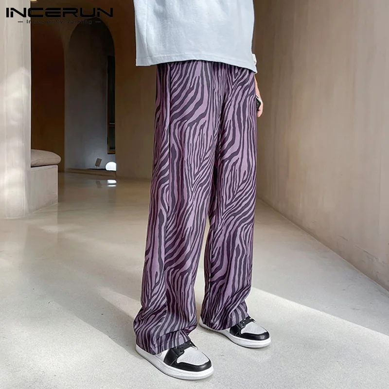 

Модные повседневные мужские свободные брюки, полосатые свободные брюки в полоску, уличная одежда, универсальные удобные длинные брюки