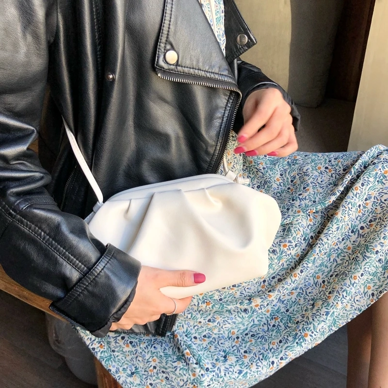BXX Sac/ модные осенне-зимние роскошные женские сумки дизайнерские облака пакет сплошной цвет сумка ZE729