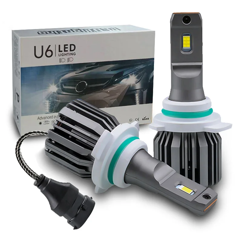 

2 шт., Автомобильные светодиодные лампы 9012 HIR2 9005 HB3 9006 HB4 H11 H1 H4 H7 12000 лм