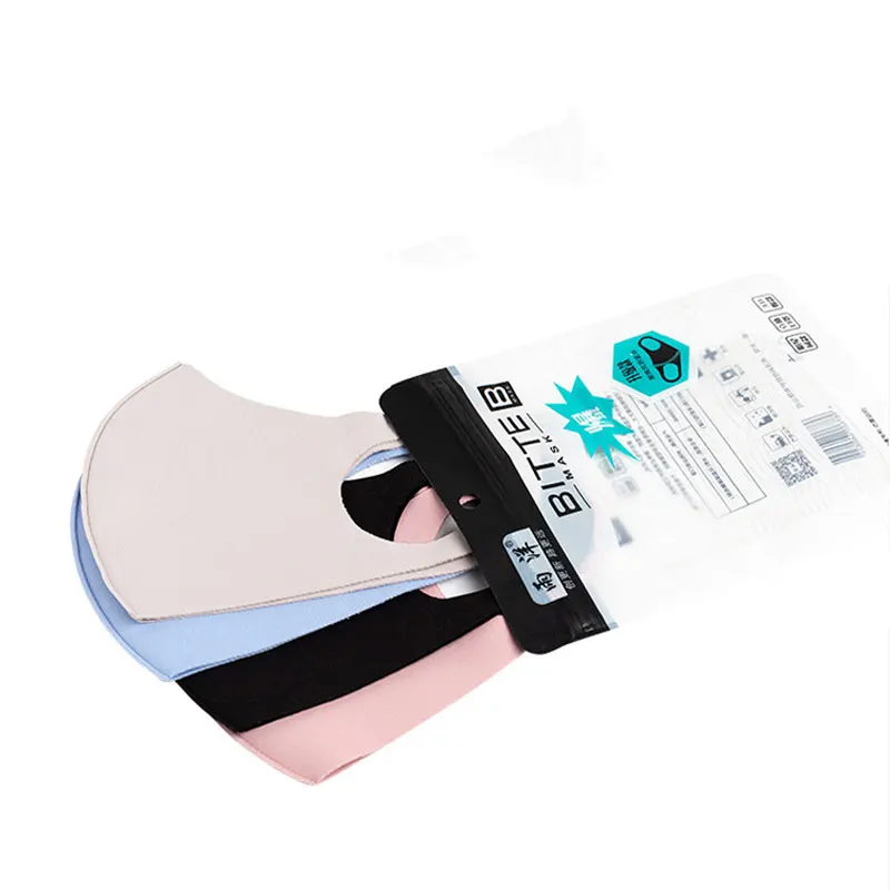 3 шт. ледяной шелк хлопковая Пылезащитная маска защита от солнца анти-приливы