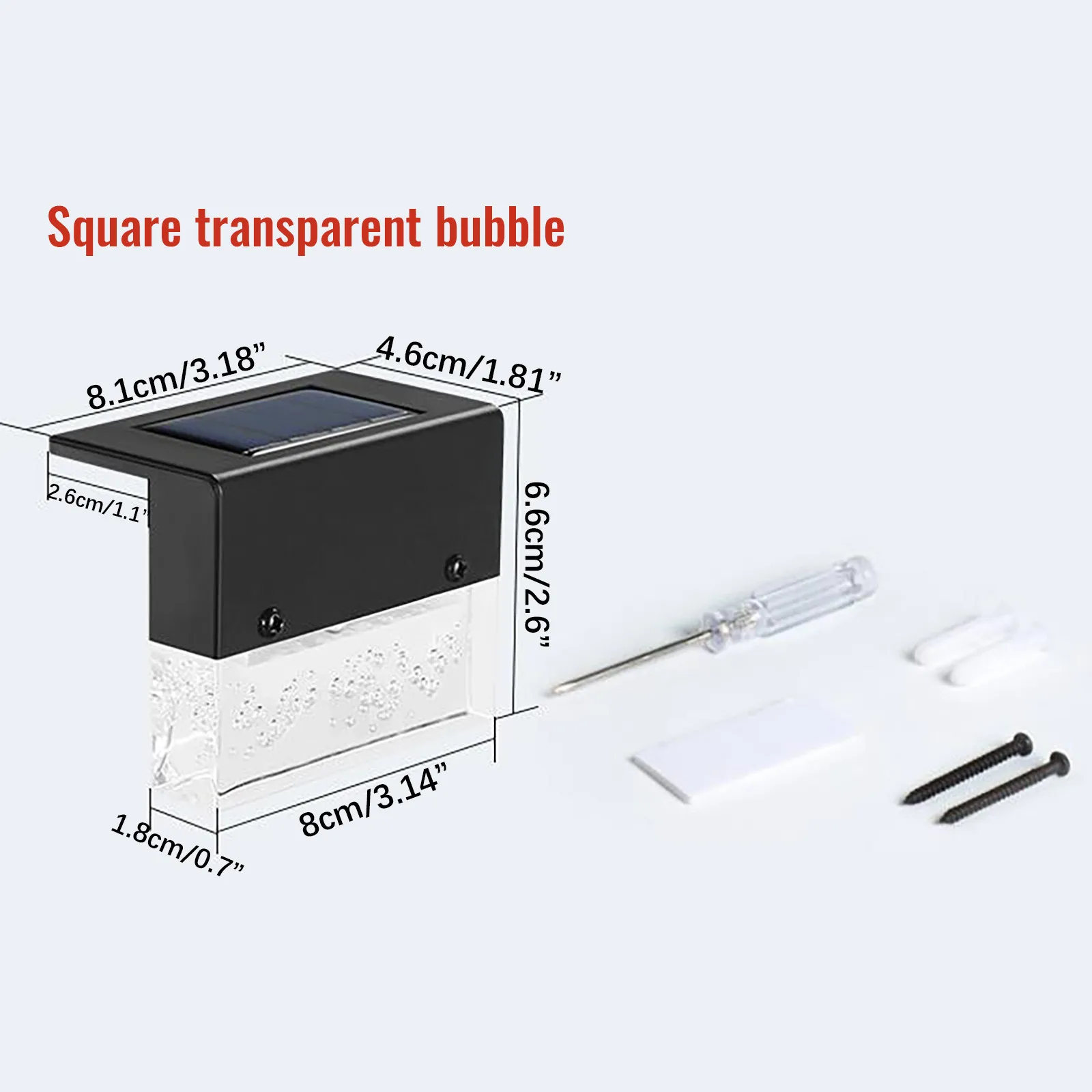 

* 4pc4pcs Led Solar Stair Light Outdoor Garden Yard Fence Wall Landscape Lamp Solar Led Garden Pathway Light For Lawn Walkway