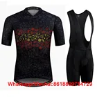 Велосипедный костюм, комплект из Джерси с коротким рукавом, черные летние мужские шорты-комбинезон, одежда для велоспорта, одежда для велоспорта, 2020