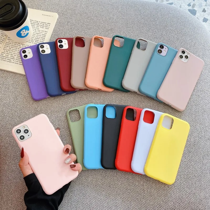 Роскошный силиконовый чехол для телефона iPhone 11 12 Pro Max mini мягкий карамельного