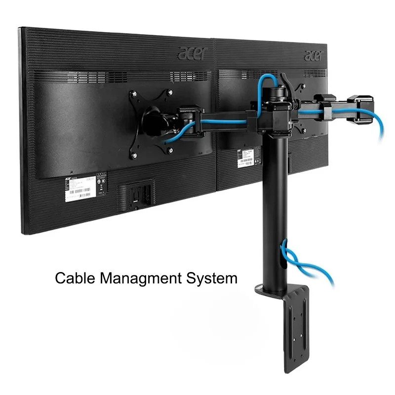 Настольная подставка для двух ЖК мониторов регулируемый кронштейн телевизора