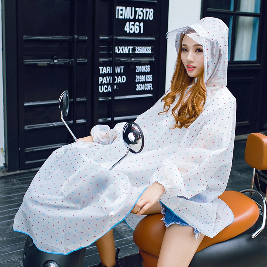 Прозрачный водонепроницаемый дождевик Женский пончо прозрачная куртка женская