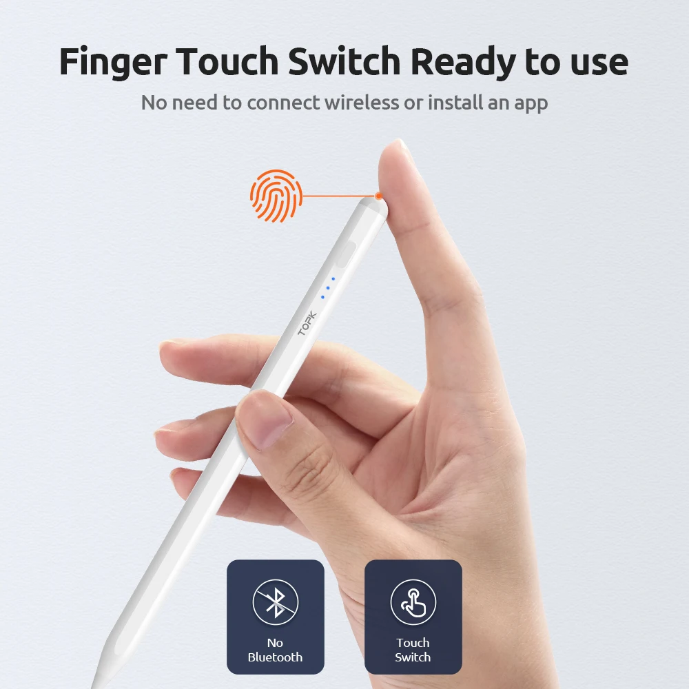 TOPK LP-10 Stylus Pen Touch Pencil For Apple iPad Air Mini 4th 5th 2020 Tablet IPad Pro 11 12 2021 | Компьютеры и офис