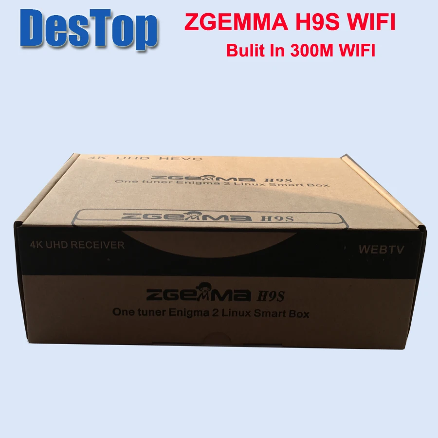 Zgemma-Star 1 шт./лот ZGEMMA H9S bulit in 300M wifi DVB-S2X Multistream 4K UHD поддержка ZGEMMA H9S спутниковый ресивер