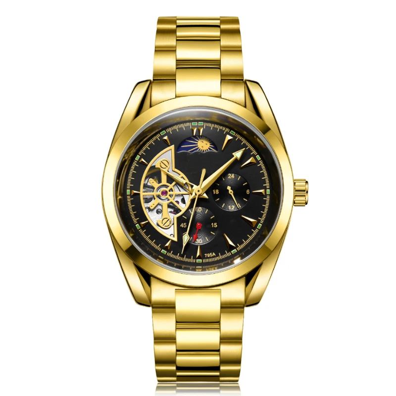 

Men's watch business waterproof star tourbillon automatic mechanical watch