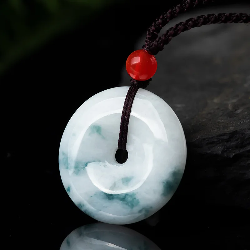 

Natural Burmese Jade And Safe Buckle Jade Pendant Jewelry High-Grade Jade Men And Women Safe Jade Pendant Gift