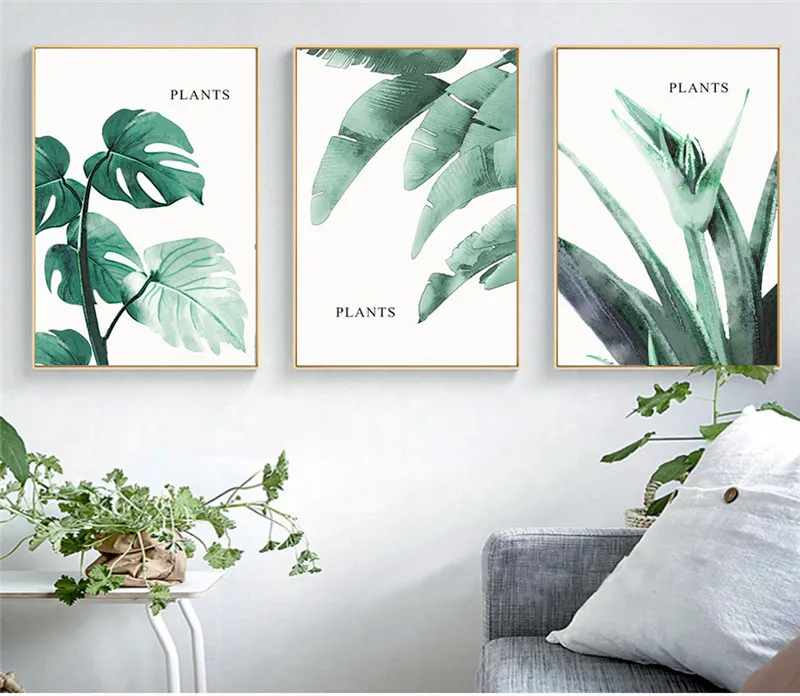 

Watercolor Plant Scenery Turtle Leaf Art Canvas Art Print Painting Nordic Poster Picture Posters Pictures Wall Decor Unframed