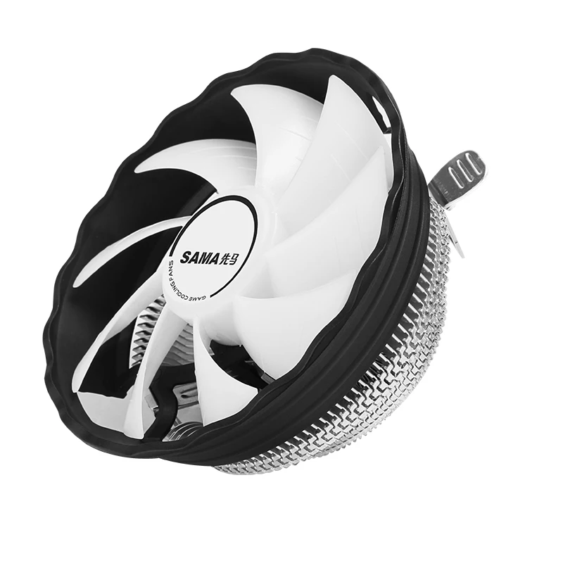 Кулер для процессора SAMA 120 мм Цветной RGB 3 Pin Intel LGA 1151 1155 1156 775 AMD AM2 AM3 AM4