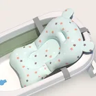 Поддерживающий коврик для детского сиденья для ванны, Складной Коврик для ванны и стул, подушка для ванны для новорожденных, нескользящая Мягкая комфортная подушка для тела для младенцев