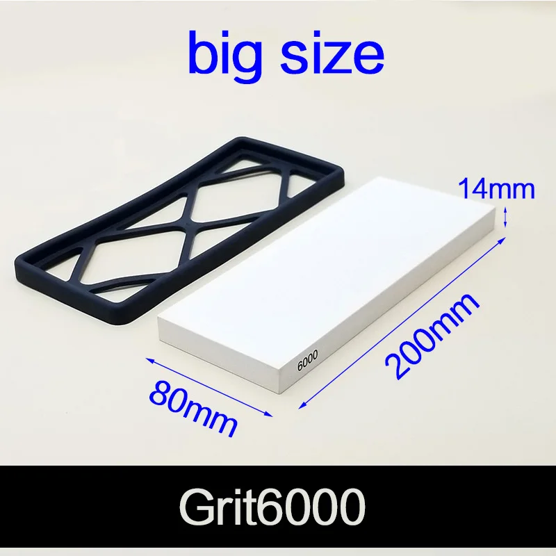 big size 6000 grit 240 600 1500 4000 6000 Грит точилка для заточки ножа Камень точильный камень хонинговальный точильный камень вода камень - Цвет: big size 6000 grit