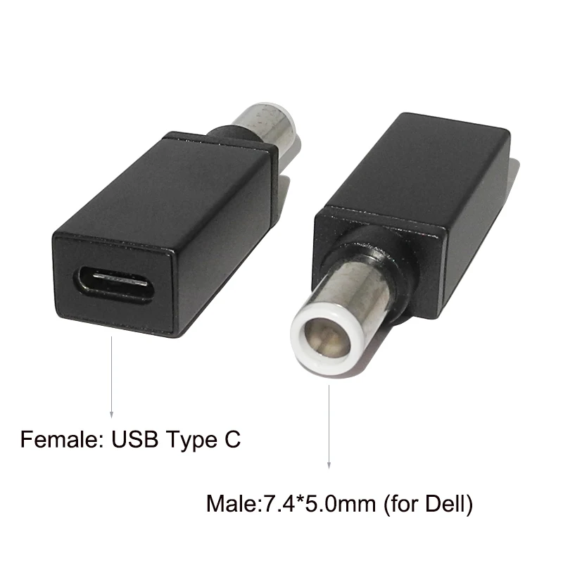 Адаптер питания коннектор 7 4x5 0 мм штекер USB Type C гнездовой разъем для Hp Dell ноутбука