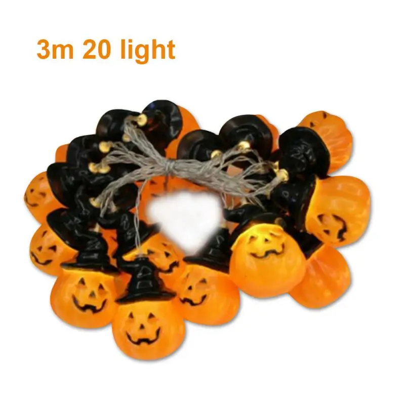 

Witch Hat Pumpkin String Lights Halloween Decorative String Lights