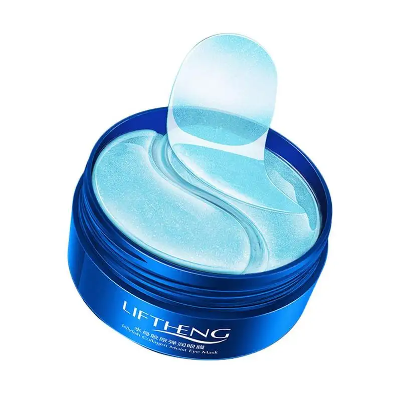 60 шт. синий коллагеновая маска натуральный увлажняющий гидрогель для глаз