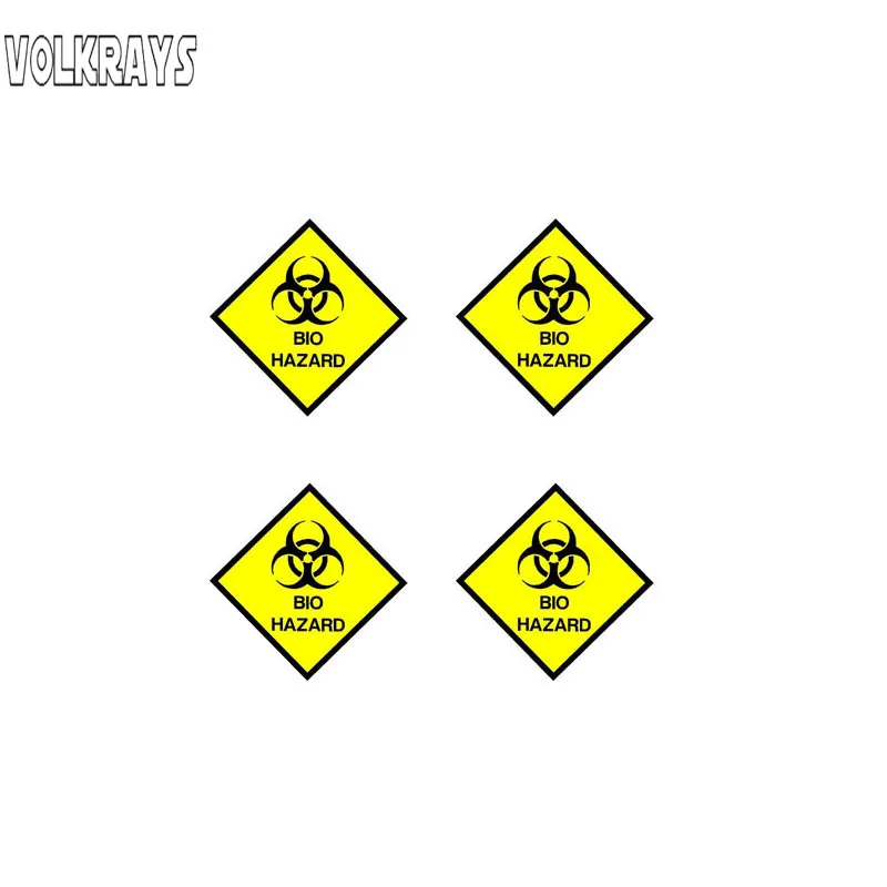 

Volkrays 4 Предупреждение ждающие автомобильные наклейки, био-аварийный знак Предупреждение ждающие марки, аксессуары, отражающие ПВХ наклейки...