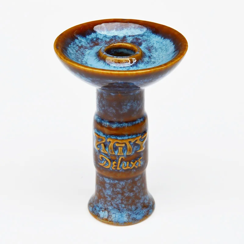 

Ceramic Hookah Bowl with Big Funnel Tobacco for Keloud Lotus Charcoal Stove Burner Chicha Narguile Smoking