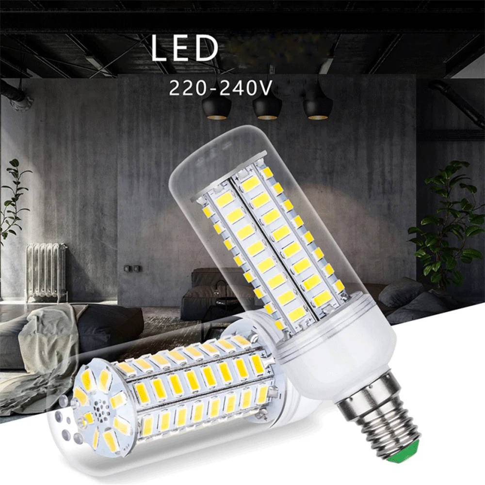 E27 Led Candle Bulb LED E14 Corn Lamp Energy Saving Light 220V for Home Chandelier Lighting | Лампы и освещение